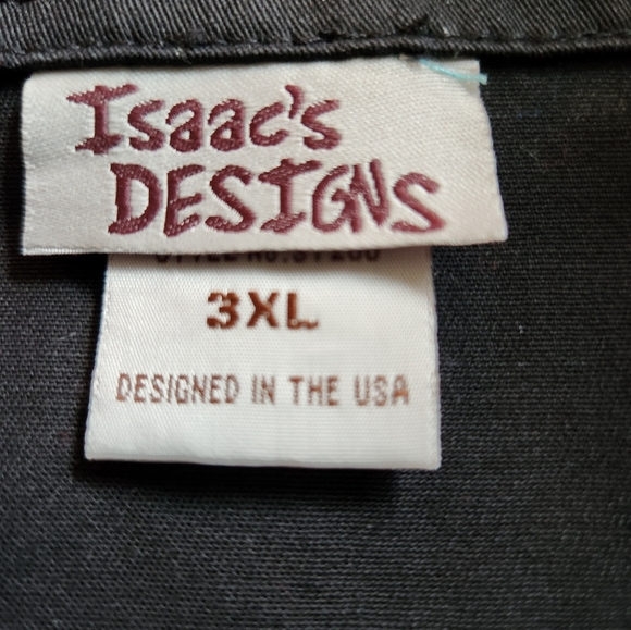 ISAAC'S DESIGNS SIZE 3XL jacket. Black with pockets - Picture 3 of 6